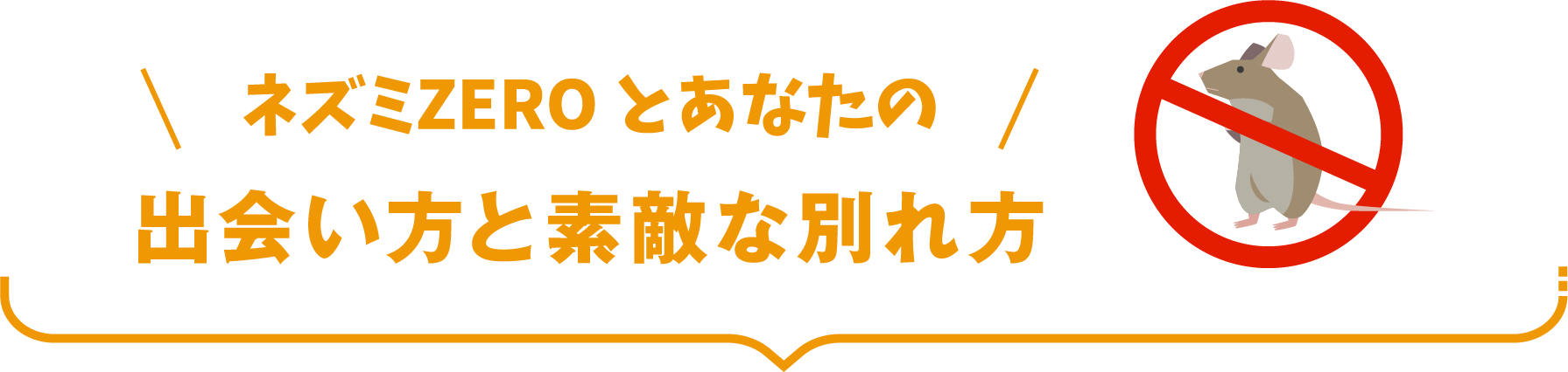 ネズミZEROとあなたの出会い方と素敵な別れ方